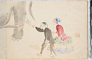 Album of Ichiryusai Hiroshige's Sketches, Utagawa Hiroshige (Japanese, Tokyo (Edo) 1797–1858 Tokyo (Edo)), Ten double-page original sketches in water color, Japan