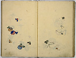 Hinagata cho (Model Book), Unidentified artist, Watercolor and ink on paper, Japan
