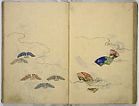 Hinagata cho (Model Book), Unidentified artist, Watercolor and ink on paper, Japan