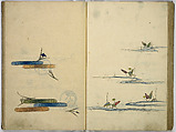 Hinagata cho (Model Book), Unidentified artist, Watercolor and ink on paper, Japan