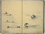 Hinagata cho (Model Book), Unidentified artist, Watercolor and ink on paper, Japan