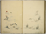 Hinagata cho (Model Book), Unidentified artist, Watercolor and ink on paper, Japan