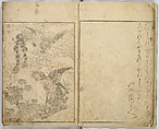 Random Sketches by Hokusai, Katsushika Hokusai (Japanese, Tokyo (Edo) 1760–1849 Tokyo (Edo)), Eight volumes of woodblock printed books; ink and color on paper, Japan