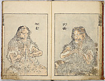 Random Sketches by Hokusai, Katsushika Hokusai (Japanese, Tokyo (Edo) 1760–1849 Tokyo (Edo)), Eight volumes of woodblock printed books; ink and color on paper, Japan