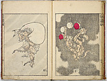 Random Sketches by Hokusai, Katsushika Hokusai (Japanese, Tokyo (Edo) 1760–1849 Tokyo (Edo)), Eight volumes of woodblock printed books; ink and color on paper, Japan