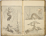 Random Sketches by Hokusai, Katsushika Hokusai (Japanese, Tokyo (Edo) 1760–1849 Tokyo (Edo)), Eight volumes of woodblock printed books; ink and color on paper, Japan