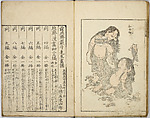 Random Sketches by Hokusai, Katsushika Hokusai (Japanese, Tokyo (Edo) 1760–1849 Tokyo (Edo)), Eight volumes of woodblock printed books; ink and color on paper, Japan