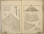 Random Sketches by Hokusai, Katsushika Hokusai (Japanese, Tokyo (Edo) 1760–1849 Tokyo (Edo)), Eight volumes of woodblock printed books; ink and color on paper, Japan