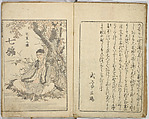 Random Sketches by Hokusai, Katsushika Hokusai (Japanese, Tokyo (Edo) 1760–1849 Tokyo (Edo)), Eight volumes of woodblock printed books; ink and color on paper, Japan