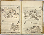 Random Sketches by Hokusai, Katsushika Hokusai (Japanese, Tokyo (Edo) 1760–1849 Tokyo (Edo)), Eight volumes of woodblock printed books; ink and color on paper, Japan