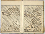 Random Sketches by Hokusai, Katsushika Hokusai (Japanese, Tokyo (Edo) 1760–1849 Tokyo (Edo)), Eight volumes of woodblock printed books; ink and color on paper, Japan