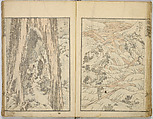 Random Sketches by Hokusai, Katsushika Hokusai (Japanese, Tokyo (Edo) 1760–1849 Tokyo (Edo)), Eight volumes of woodblock printed books; ink and color on paper, Japan