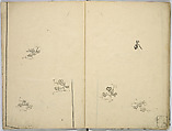 Book of Kimono Patterns, Unidentified artist, Ink drawings on paper, Japan