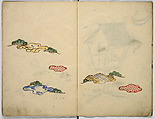 Illustrated book, Unidentified artist, Ink and watercolor on paper, Japan