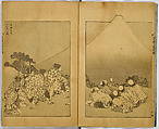 Hundred Views of Fuji, Katsushika Hokusai (Japanese, Tokyo (Edo) 1760–1849 Tokyo (Edo)), Ink on paper, Japan