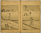 Hundred Views of Fuji, Katsushika Hokusai (Japanese, Tokyo (Edo) 1760–1849 Tokyo (Edo)), Ink on paper, Japan