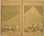 Hundred Views of Fuji, Katsushika Hokusai (Japanese, Tokyo (Edo) 1760–1849 Tokyo (Edo)), Ink on paper, Japan