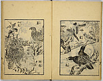Model Painting Book, Unidentified artist Japanese, Fifty-seven black and white illustrations; ink on paper, Japan