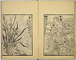 Model Painting Book, Unidentified artist Japanese, Fifty-seven black and white illustrations; ink on paper, Japan