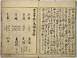 Book of Famous Japanese and Chinese Paintings, Ooka Shunboku (1680–1763), Twenty-five illustrated pages (5 originally black and white have been colored); ink and color on paper, Japan
