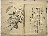 Book of Famous Japanese and Chinese Paintings, Ooka Shunboku (1680–1763), Twenty-five illustrated pages (5 originally black and white have been colored); ink and color on paper, Japan