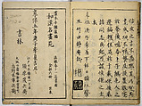 Book of Famous Japanese and Chinese Paintings, Ooka Shunboku (1680–1763), Twenty-five illustrated pages (5 originally black and white have been colored); ink and color on paper, Japan