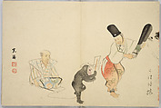 Yuseiro's Picture Album, Nishiyama Hōen (Japanese, 1807–1867), One volume, 12 double-page pictures in color; ink and color on paper, Japan