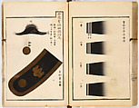 Dai fukusei hyōizu (Illustrated Manual of Men’s Formal Court Uniform Making), Woodblock-printed book; ink and gold on paper, Japan