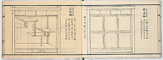 New Illustrated Manual of Shelves, 4 (Shinpan/Tana hinagata, yon), Ink on paper, Japan