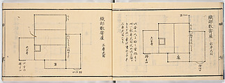 New Illustrated Manual of Sukiya Architecture, 3 (Shinpan/Sukiya hinagata, san), Ink on paper, Japan