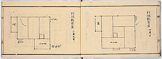 New Illustrated Manual of Sukiya Architecture, 3 (Shinpan/Sukiya hinagata, san), Ink on paper, Japan