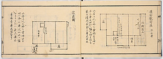 New Illustrated Manual of Sukiya Architecture, 3 (Shinpan/Sukiya hinagata, san), Ink on paper, Japan