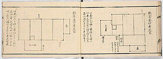 New Illustrated Manual of Sukiya Architecture, 3 (Shinpan/Sukiya hinagata, san), Ink on paper, Japan