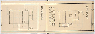 New Illustrated Manual of Sukiya Architecture, 3 (Shinpan/Sukiya hinagata, san), Ink on paper, Japan