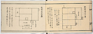 New Illustrated Manual of Sukiya Architecture, 3 (Shinpan/Sukiya hinagata, san), Ink on paper, Japan