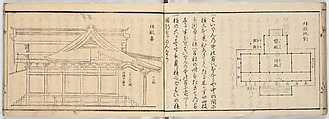 New Illustrated Manual of Shrine Architecture (Shinpan/Miya hinagata), Ink on paper, Japan