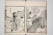 Illustrated Book of Floral Arrangements in the Mishō Style, Mishōsai Kōho (Japanese, 1791–1861), Monochrome woodblock printed book, Japan