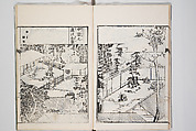 Illustrated Book of Floral Arrangements in the Mishō Style, Mishōsai Kōho (Japanese, 1791–1861), Monochrome woodblock printed book, Japan