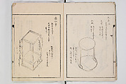 Illustrated Book of Floral Arrangements in the Mishō Style, Mishōsai Kōho (Japanese, 1791–1861), Monochrome woodblock printed book, Japan