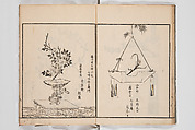 Illustrated Book of Floral Arrangements in the Mishō Style, Mishōsai Kōho (Japanese, 1791–1861), Monochrome woodblock printed book, Japan