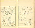 Illustrated Book, Katsushika Hokusai (Japanese, Tokyo (Edo) 1760–1849 Tokyo (Edo)), Ink on paper, Japan