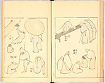 Illustrated Book, Katsushika Hokusai (Japanese, Tokyo (Edo) 1760–1849 Tokyo (Edo)), Ink on paper, Japan