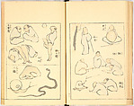Illustrated Book, Katsushika Hokusai (Japanese, Tokyo (Edo) 1760–1849 Tokyo (Edo)), Ink on paper, Japan