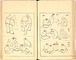 Illustrated Book, Katsushika Hokusai (Japanese, Tokyo (Edo) 1760–1849 Tokyo (Edo)), Ink on paper, Japan