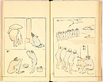 Illustrated Book, Katsushika Hokusai (Japanese, Tokyo (Edo) 1760–1849 Tokyo (Edo)), Ink on paper, Japan