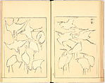 Illustrated Book, Katsushika Hokusai (Japanese, Tokyo (Edo) 1760–1849 Tokyo (Edo)), Ink on paper, Japan