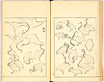 Illustrated Book, Katsushika Hokusai (Japanese, Tokyo (Edo) 1760–1849 Tokyo (Edo)), Ink on paper, Japan
