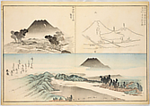 Realistic Pictures of Mount Fuji (Fugaku shashin), Koizumi Daizan 小泉壇山, Woodblock-printed book; ink and color on paper, Japan