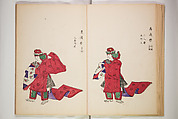Illustrations on Bugaku (Bugakuzu) 舞楽図 （ぶがくず）, Takashima Chiharu 高島千春 (Japanese, 1777–1859), Ink on paper, Japan