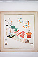 Japanese Folk Toys: Spring  (Kyōdo gangu shū: haru) 郷土玩具集: 春（きょうどがんぐしゅう: はる）, Yamashita Hakuba 山下白馬, Ink on paper, Japan